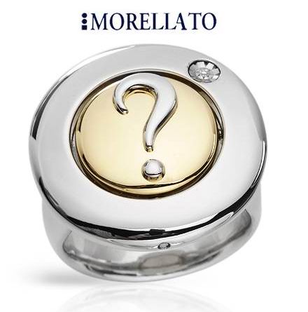 MORELLATO-GENUINE DIAMOND ROTATING RING-sz7.5